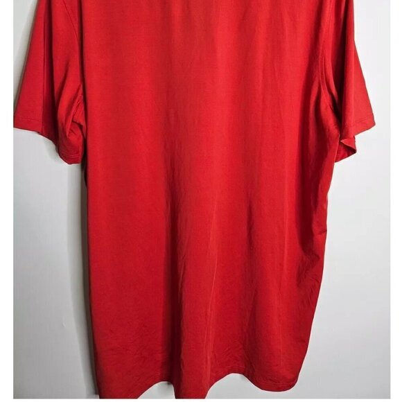 Short Par 4 Greyson Shirt Golf Polo Performance Stretch Casual Men's Large Red - Picture 4 of 8